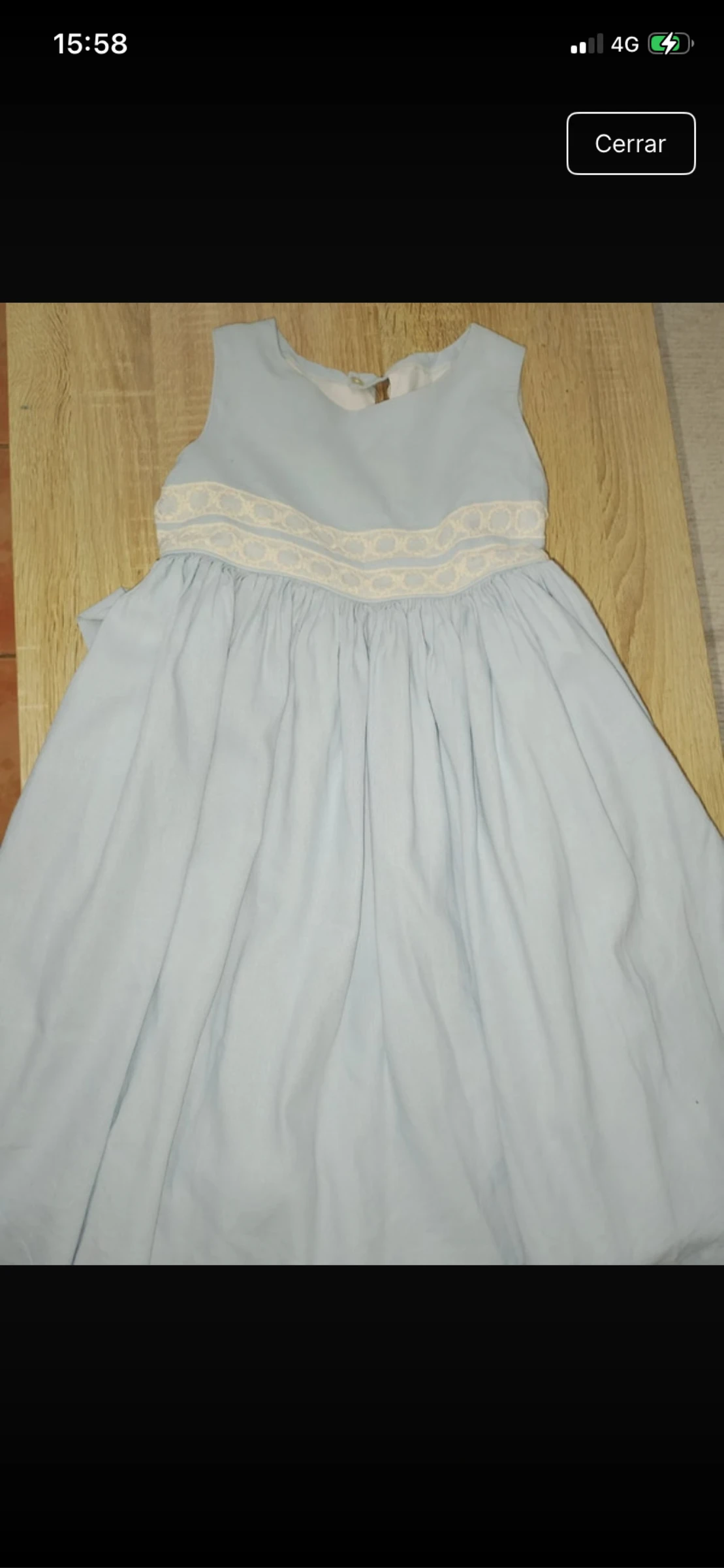 Vestido azul cielo 